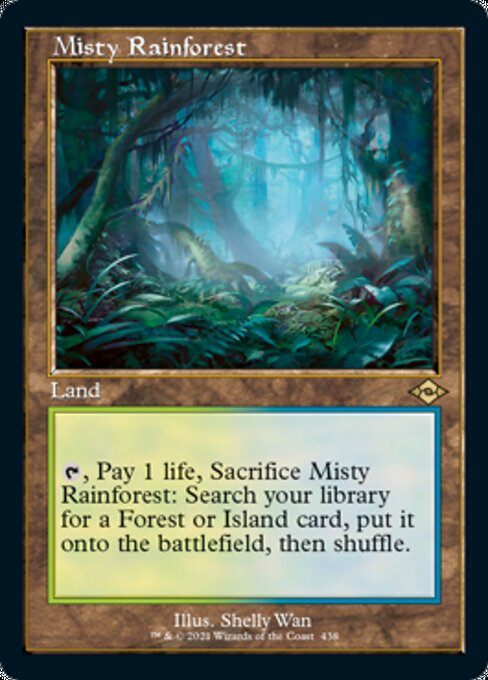 Misty Rainforest (Retro Frame) (Modern Horizons 2) Light Play Foil