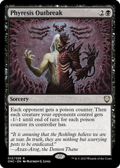 Phyresis Outbreak (Commander: Phyrexia: All Will Be One) Light Play