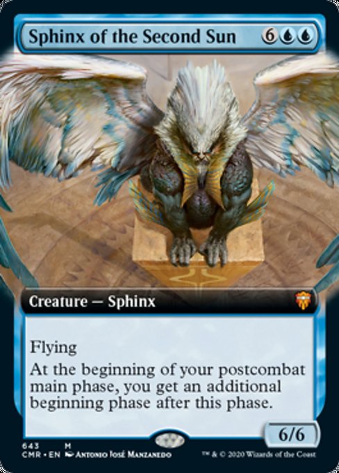 Sphinx of the Second Sun (Extended Art) (Commander Legends) Light Play Foil