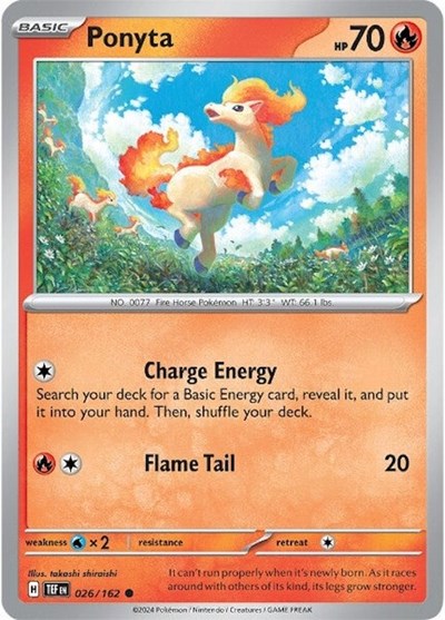 Ponyta (SV05: Temporal Forces) Light Play Reverse Holofoil