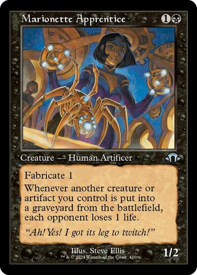 Marionette Apprentice (Retro Frame) (Modern Horizons 3) Light Play