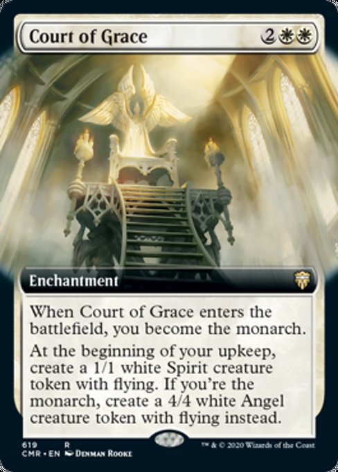 Court of Grace (Extended Art) (Commander Legends) Light Play Foil