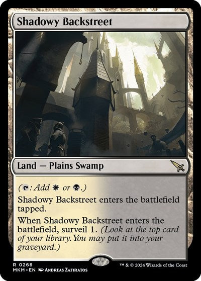 Shadowy Backstreet (Murders at Karlov Manor) Light Play Foil