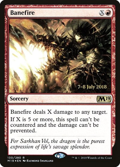 Banefire (Promos: Prerelease Cards) Light Play Foil