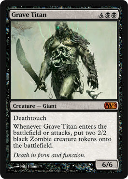 Grave Titan (Magic 2012 Core Set) Light Play