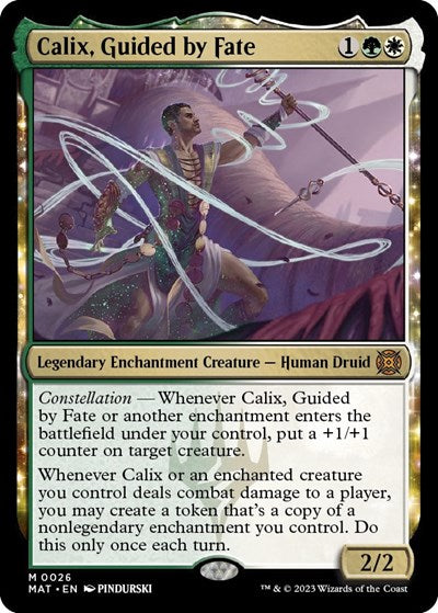 Calix, Guided by Fate (March of the Machine: The Aftermath) Light Play Foil