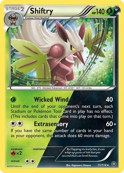 Shiftry (XY - Steam Siege) Light Play Holofoil