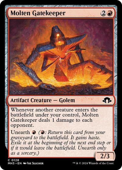 Molten Gatekeeper (Modern Horizons 3) Light Play Foil