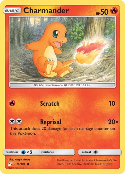 Charmander (11) (SM - Team Up) Light Play