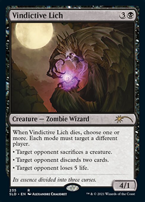 Vindictive Lich (Secret Lair) Light Play Foil