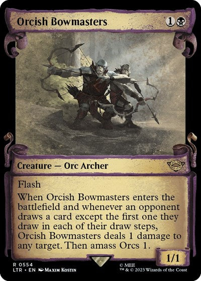 Orcish Bowmasters (Showcase Scrolls) (Universes Beyond: The Lord of the Rings: Tales of Middle-earth) Light Play