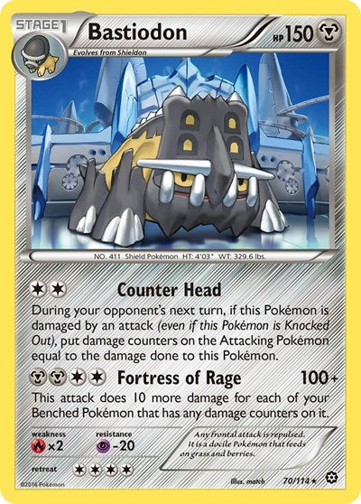 Bastiodon (XY - Steam Siege) Medium Play