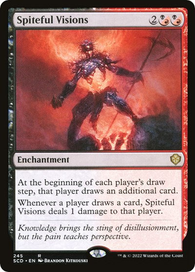 Spiteful Visions (Commander 2022 Starter Decks) Light Play