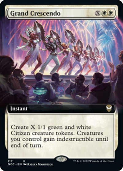 Grand Crescendo (Extended Art) (Commander: Streets of New Capenna) Light Play