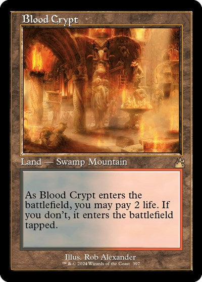 Blood Crypt (Retro Frame) (Ravnica Remastered) Light Play