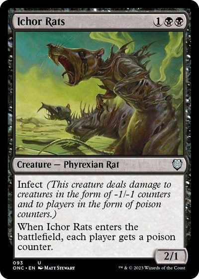 Ichor Rats (Commander: Phyrexia: All Will Be One) Light Play