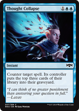 Thought Collapse (Ravnica Allegiance) Light Play Foil