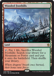 Wooded Foothills (Khans of Tarkir) Light Play