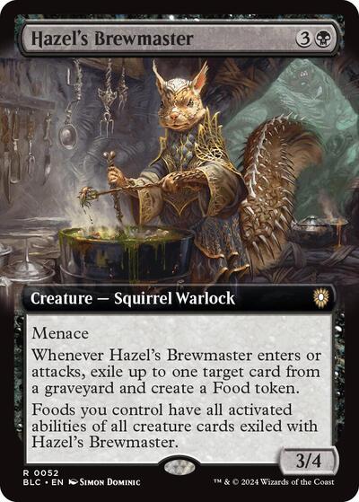 Hazel's Brewmaster (Extended Art) (Commander: Bloomburrow) Light Play