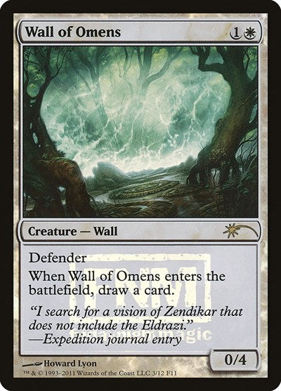 Wall of Omens (Promos: FNM) Light Play Foil