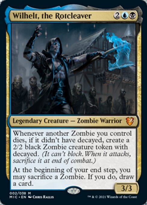 Wilhelt, the Rotcleaver (Commander 2021 Midnight Hunt) Light Play Foil