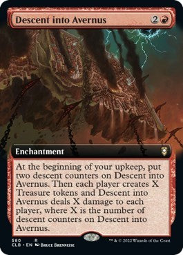 Descent into Avernus (Extended Art) (Commander Legends: Battle for Baldur's Gate) Light Play