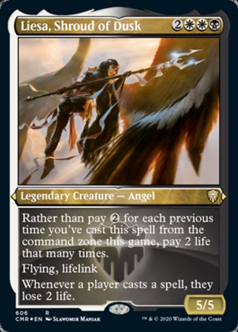 Liesa, Shroud of Dusk (Foil Etched) (Commander Legends) Light Play Foil