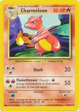 Charmeleon (Base Set) Light Play