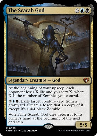 The Scarab God (Commander Masters) Light Play Foil