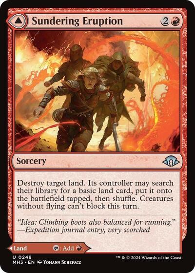 Sundering Eruption (Modern Horizons 3) Light Play Foil