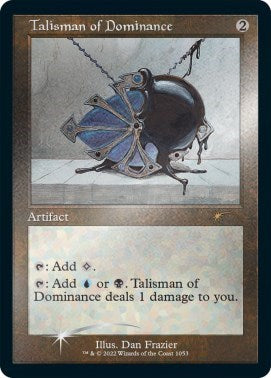 Talisman of Dominance (Retro Frame) (Foil Etched) (Secret Lair) Light Play Foil