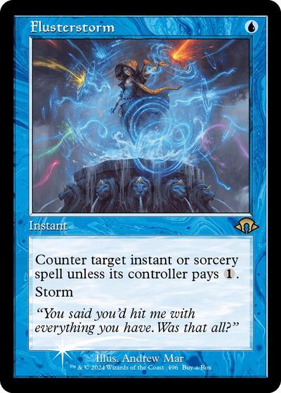 Flusterstorm (Retro Frame) (Promos: Buy-A-Box) Light Play Foil