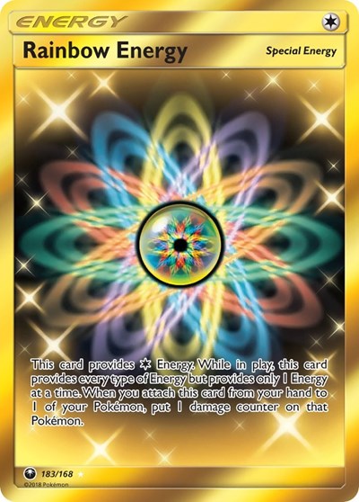 Rainbow Energy (Secret) (SM - Celestial Storm) Light Play Holofoil