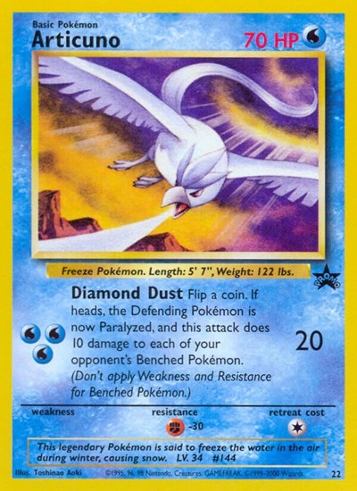 Articuno (22) (WoTC Promo) Light Play