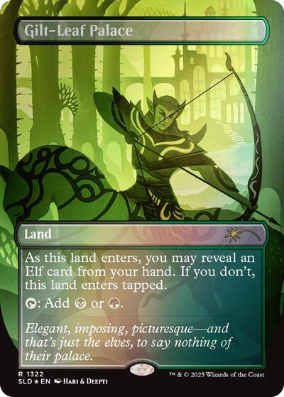 Gilt-Leaf Palace (Rainbow Foil) (Secret Lair) Light Play Foil