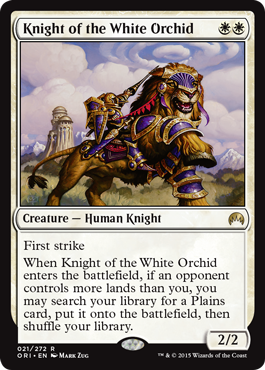 Knight of the White Orchid (Magic Origins) Light Play Foil