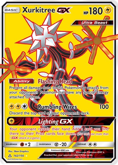 Xurkitree GX (Full Art) (SM - Ultra Prism) Light Play Holofoil