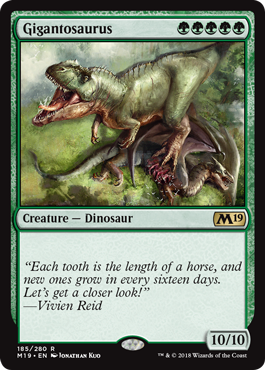 Gigantosaurus (Magic 2019 Core Set) Light Play