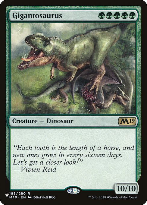 Gigantosaurus (The List) Light Play