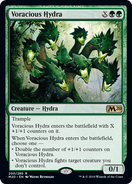 Voracious Hydra (Magic 2020 Core Set) Light Play