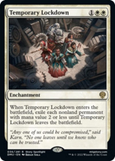 Temporary Lockdown (Dominaria United) Light Play