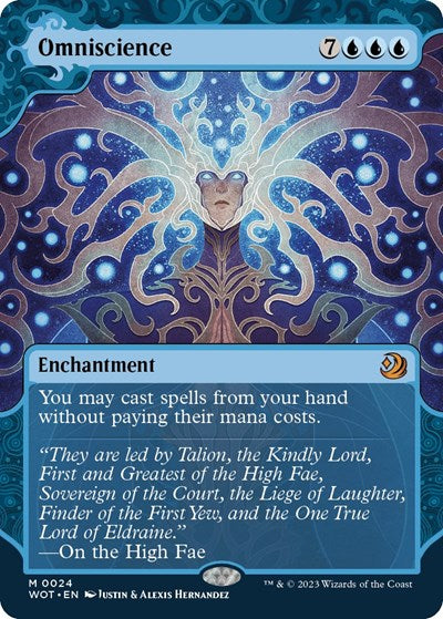 Omniscience (Wilds of Eldraine: Enchanting Tales) Light Play