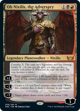 Ob Nixilis, the Adversary (Streets of New Capenna) Light Play