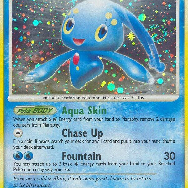 Pokémon Promo Light Blue Manaphy Plastic Coin Pokémon Promo Light Blue Manaphy Plastic Coin