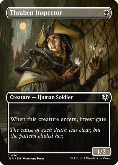 Thraben Inspector (Borderless) (Innistrad Remastered) Light Play Foil