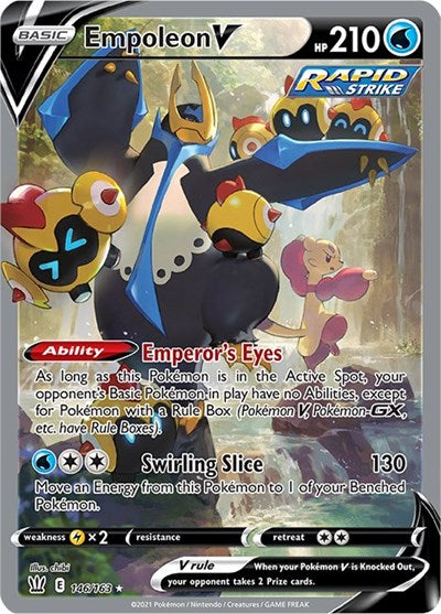 Empoleon V (Alternate Full Art) (SWSH05: Battle Styles) Light Play Holofoil