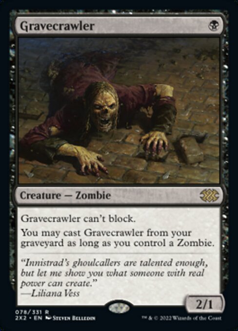 Gravecrawler (Double Masters 2022) Light Play