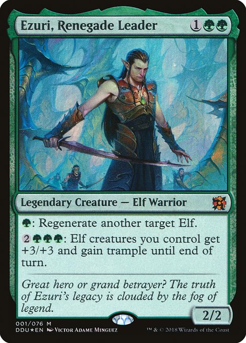 Ezuri, Renegade Leader (Duel Decks: Elves vs Inventors) Light Play Foil