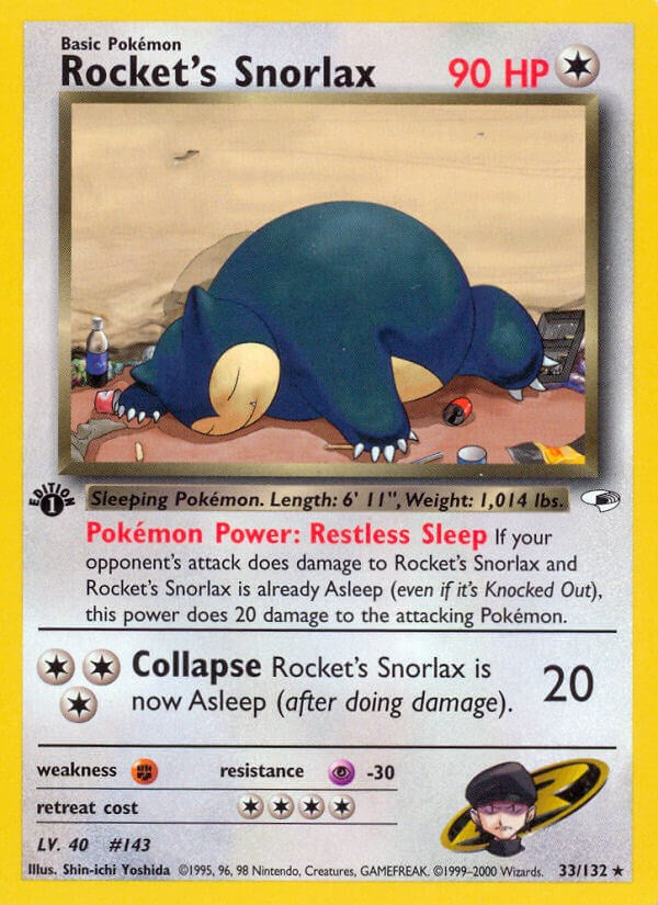 Rocket's Snorlax [G1 - 033/132]