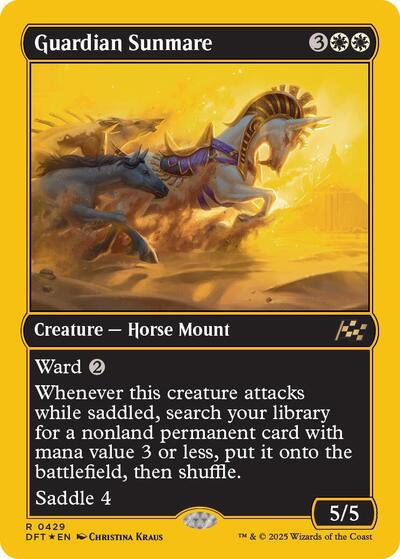 Guardian Sunmare (First-Place Foil) (Aetherdrift) Light Play Foil